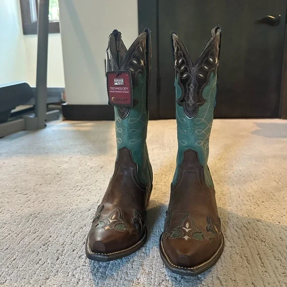 NEW Ariat Zealous Western Boots Size 7B - Picture 2 of 9